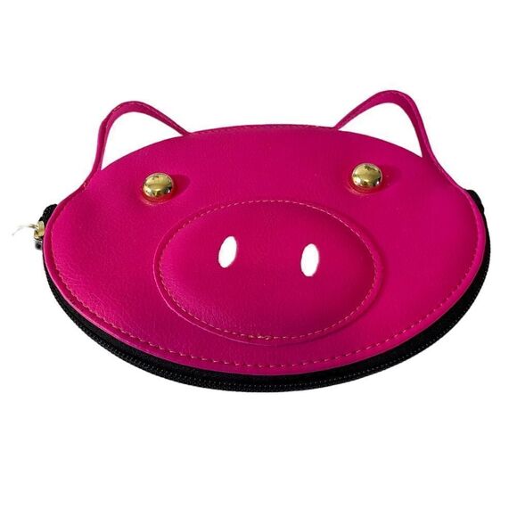 Betsey Johnson Fushia Pig 🐷 Coin Purse. Adorable! - Picture 1 of 4
